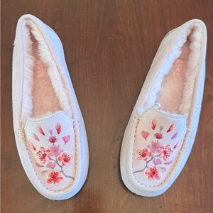 UGG Ansley Blossom Suede Moccasin Slipper